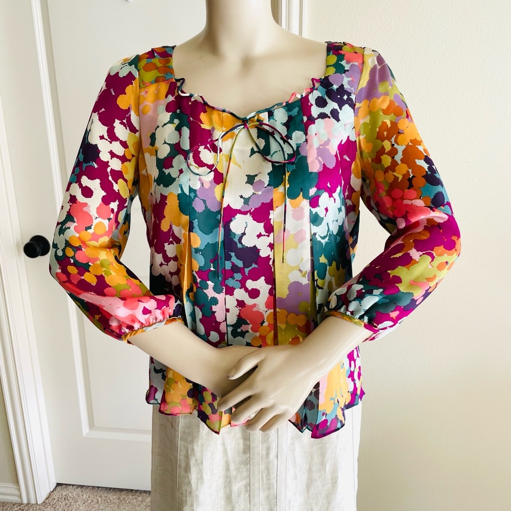 NWT Leifsdittir Silk Blouse 2